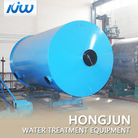 Tratamento da água dos filtros dos multimédios do pré-tratamento com o distribuidor da parte superior e da parte inferior