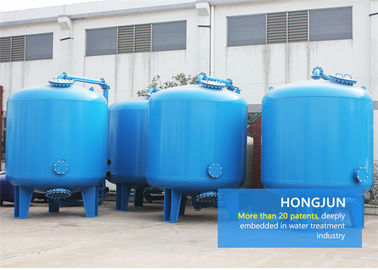 Auto taxa dessalinizando do tratamento da água 95-99% azul dos filtros dos multimédios para a planta da purificação de água