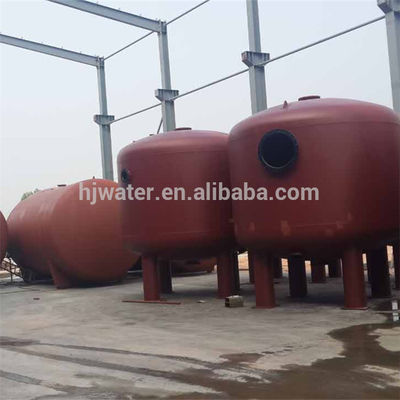 A08 Tanque horizontal de armazenamento de ácido sulfúrico de aço carbono com tinta epoxídica resistente a ácidos