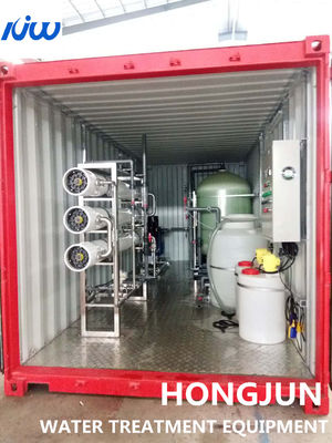 40 pés de planta móvel da purificação de água do recipiente 8000L/H
