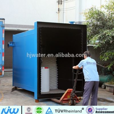 Unidade de equipamento de tratamento de água integrada para purificação de rios e lagos HJ-C208