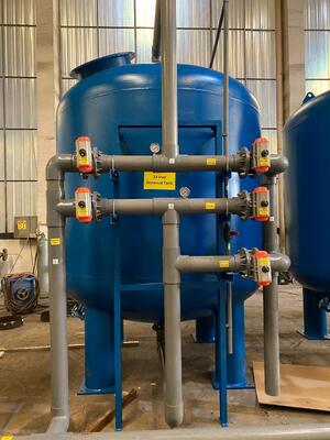 Acessórios de tratamento de água de areia de quartzo, 0,05Mpa - 0,07MPA Pressão Filtro de aço inoxidável